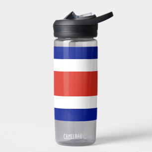 Waterfles met vlag van Costa Rica