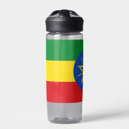Waterfles met vlag van Ethiopië (Voorkant)