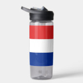 Waterfles met vlag van Kroatië (Rechts)