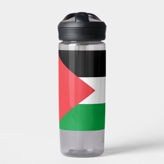 Waterfles met vlag van Palestina (Voorkant)