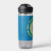 Waterfles met vlag van South Dakota, VS (Voorkant)