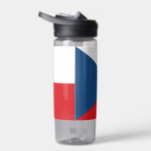 Waterfles met vlag van Tsjechië (Rechts)
