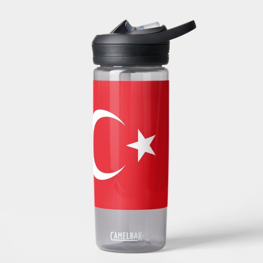 Waterfles met vlag van Turkije (Links)