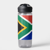 Waterfles met vlag van Zuid-Afrika (Voorkant)
