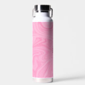 Waterfles - Monogram Roze Marmer Twee Toon (Voorkant)