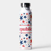 Waterfles Patriottisch Sterren Republikein (Links)