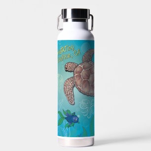 Waterfles - Schildpad zwemmen - Buellton.Art