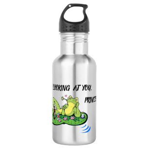 Waterfles Valentijnsdag Funny Love Kiss Frog