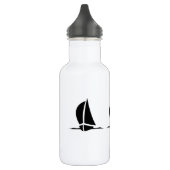 Waterfles zeilboten waterfles  (Links)