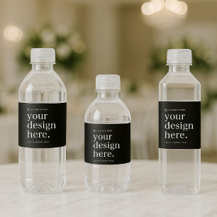Waterflesetiket Stickers Uw Ontwerp Upload