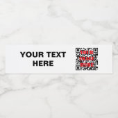 Waterflesetiketten (Set van 4) Waterfles Etiket (Enkel label)