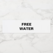  Waterflesetiketten (Set van 4) Waterfles Etiket (Enkel label)