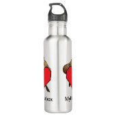 Waterflesje Bowser Waterfles (Achterkant)