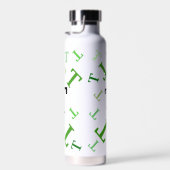 Waterflesje - Jumble Letters in Green Waterfles (Rechts)