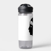 Waterflesje met vlag van Corsica, Frankrijk Waterfles (Voorkant)