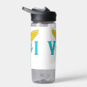 Waterflesje met vlag van de Maagdeneilanden, VS Waterfles (Rechts)