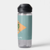 Waterflesje met vlag van Delaware State, VS Waterfles (Achterkant)