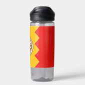 Waterflesje met vlag van Los Angeles, VS Waterfles (Achterkant)