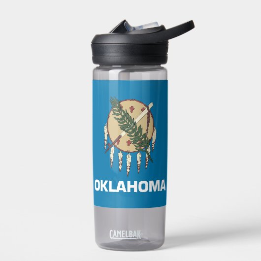 Waterflesje met vlag van Oklahoma, VS Waterfles (Links)