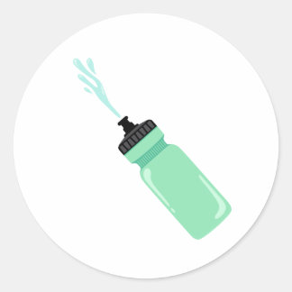 Waterflesje Ronde Sticker