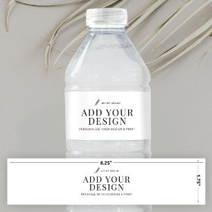 Waterfleslabel Afdrukken Upload je ontwerp Waterfles Etiket