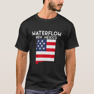 WATERFLOW USA State America Travel New Mexicaans N T-shirt