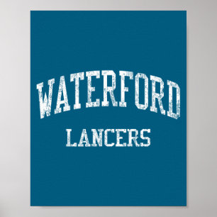 Waterford middelbare school hs Waterford ct vintag Poster