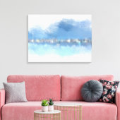 "Waterfront" 24 x 18 abstracte moderne kunst Canvas Afdruk (Insitu (Woonkamer))