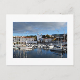 Waterfront: Angra do Heroismo, Terceira, Azoren Briefkaart