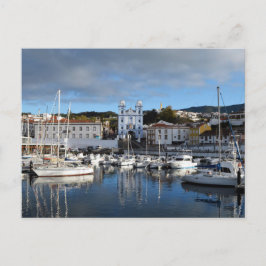 Waterfront: Angra do Heroismo, Terceira, Azoren Briefkaart