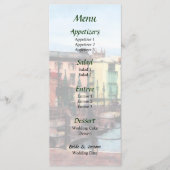 Waterfront Bridgetown Barbados Menu Mariage (Devant)