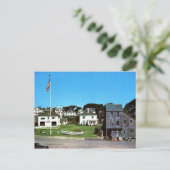 Waterfront, Edgartown, MA Vintage Briefkaart (Staand voorkant)