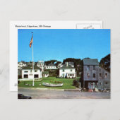 Waterfront, Edgartown, MA Vintage Briefkaart (Voorkant / Achterkant)