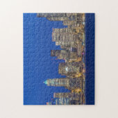 Waterfront en Downtown Skyline in Twilight Legpuzzel (Verticaal)