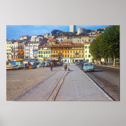 Waterfront in Cannes Frankrijk 1959 Poster (Voorkant)