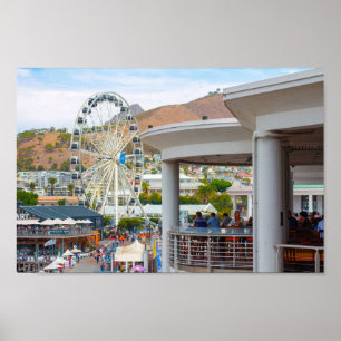 Waterfront Kaapstad Zuid-Afrika stadsgezicht Poster