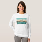 Waterfront Uitzicht van Port and Smith Tower T-shirt (Voorkant volledig)