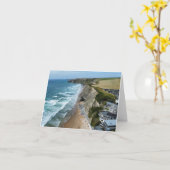Watergate Bay, Carte de voeux Cornwall. (Fleur jaune)