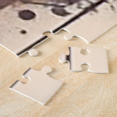 Watergekleurde wolf legpuzzel (Zijkant)