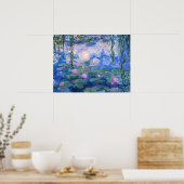 Watergelilies 1 poster (Keuken)