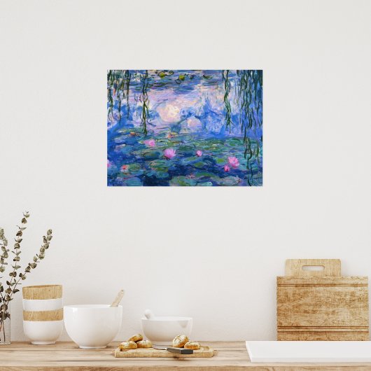 Watergelilies 1 poster (Keuken)