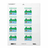 Watergevaar Etiket (Full Sheet)