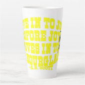 Waterglas Latte Mok (Voorkant)