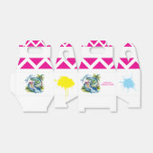 Waterglijbaan Splash Girl Verjaardagsfeestje Bedankdoosjes (Uitgevouwen)