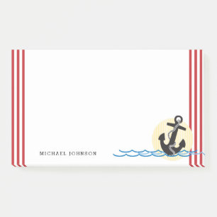 watergolven met nautisch anker post-it® notes