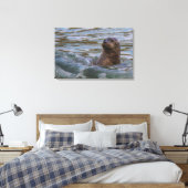 waterhond canvas afdruk (Insitu (Slaapkamer))