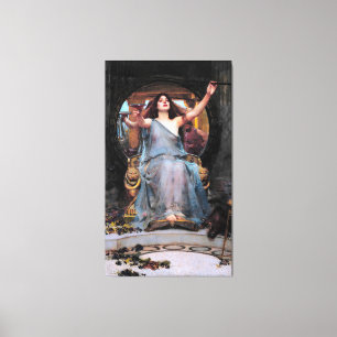 WATERHOUSE CIRCE BIEDT DE BEKER AAN ULYSSES 1891 CANVAS AFDRUK