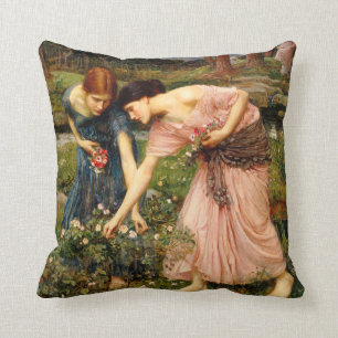 Waterhouse Gather Ye Rosebuds Kussen