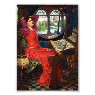 Waterhouse I Am Half-Sick of Shadows Foto Afdruk
