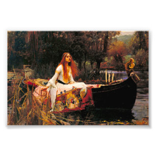 Waterhouse Lady van Shalott Foto Afdruk